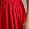 Red Leheriya Printed Kurta Dhoti Set