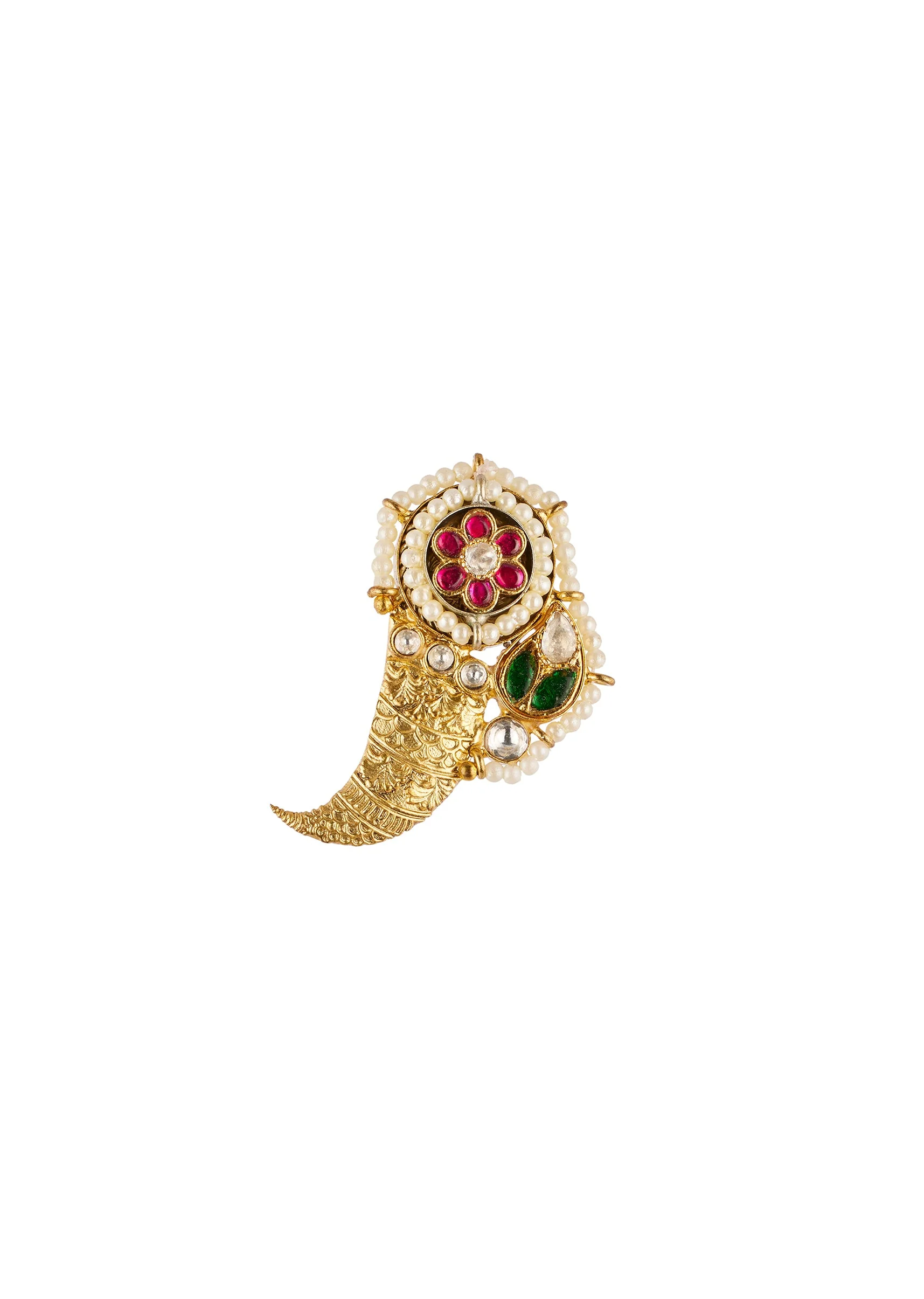 904-multi-traditional-gold-kundan-jadau-ring-with-stones-2.webp Multi Traditional Gold Kundan Jadau Ring with Stones