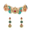 906-multi-traditional-kundan-polki-necklace-set-with-colored-stones-1.webp Multi Traditional Kundan Polki Necklace Set with Colored Stones