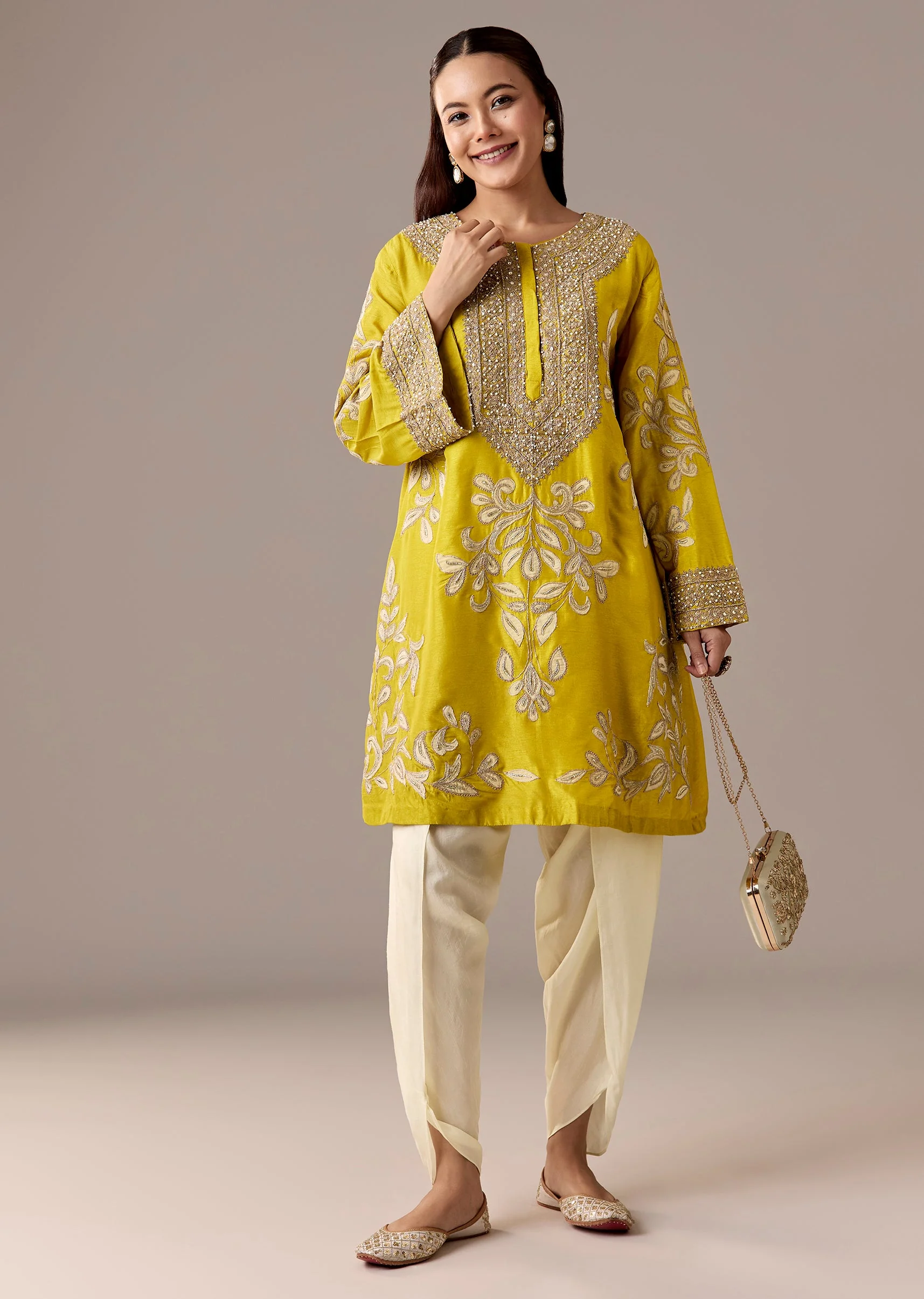 9071-yellow-patchwork-dhoti-suit-set-1.webp Yellow Patchwork Dhoti Suit Set