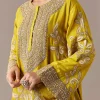 Yellow Patchwork Dhoti Suit Set