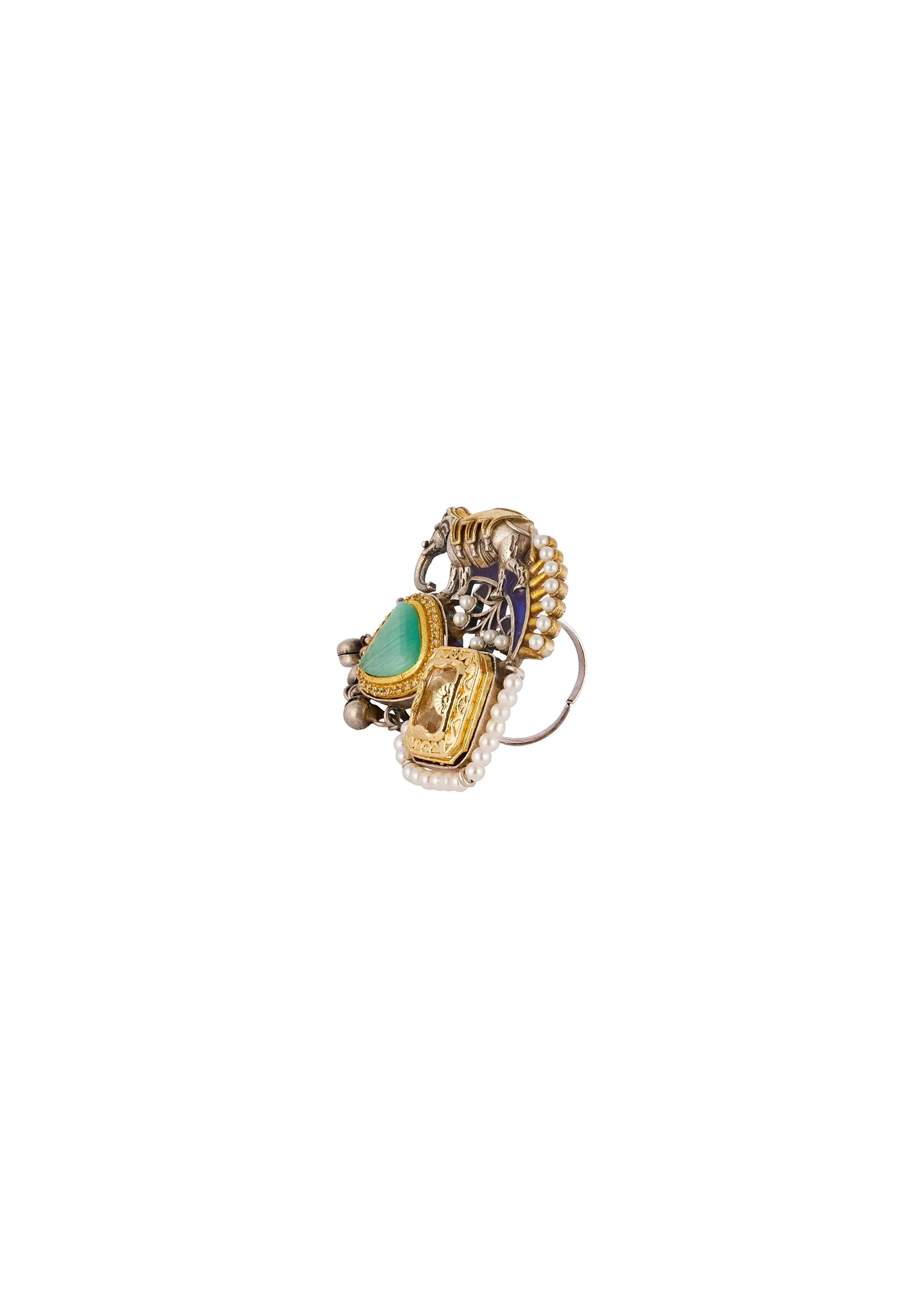 908-multi-traditional-kundan-polki-ring-with-colored-stones-2.webp Multi Traditional Kundan Polki Ring with Colored Stones