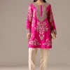 Pink Patchwork Dhoti Suit Set