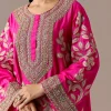 Pink Patchwork Dhoti Suit Set