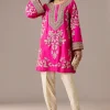 Pink Patchwork Dhoti Suit Set