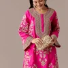 Pink Patchwork Dhoti Suit Set