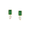 911-green-contemporary-faux-pearl-dangler-earrings-2.webp Green Contemporary Faux Pearl Dangler Earrings