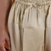 Silk Beige Kurta Dhoti Set With Moti And Sequins Work for Muhurtham