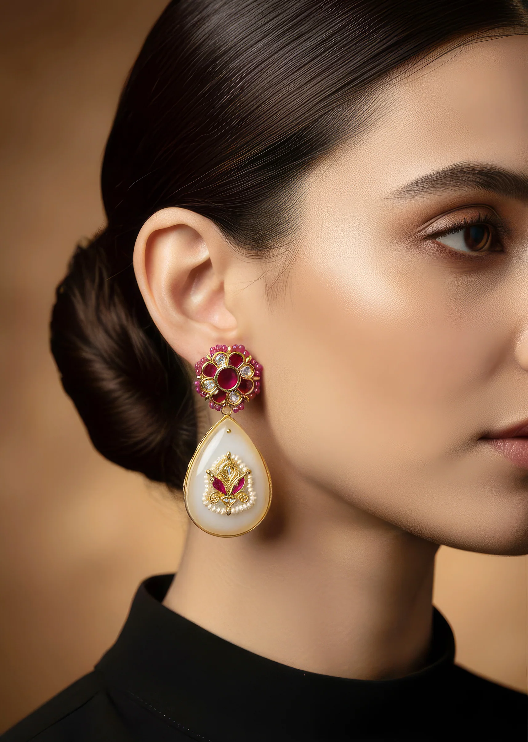 915-red-and-off-white-traditional-gold-kundan-jadau-danglers-1.webp Red and Off White Traditional Gold Kundan Jadau Danglers