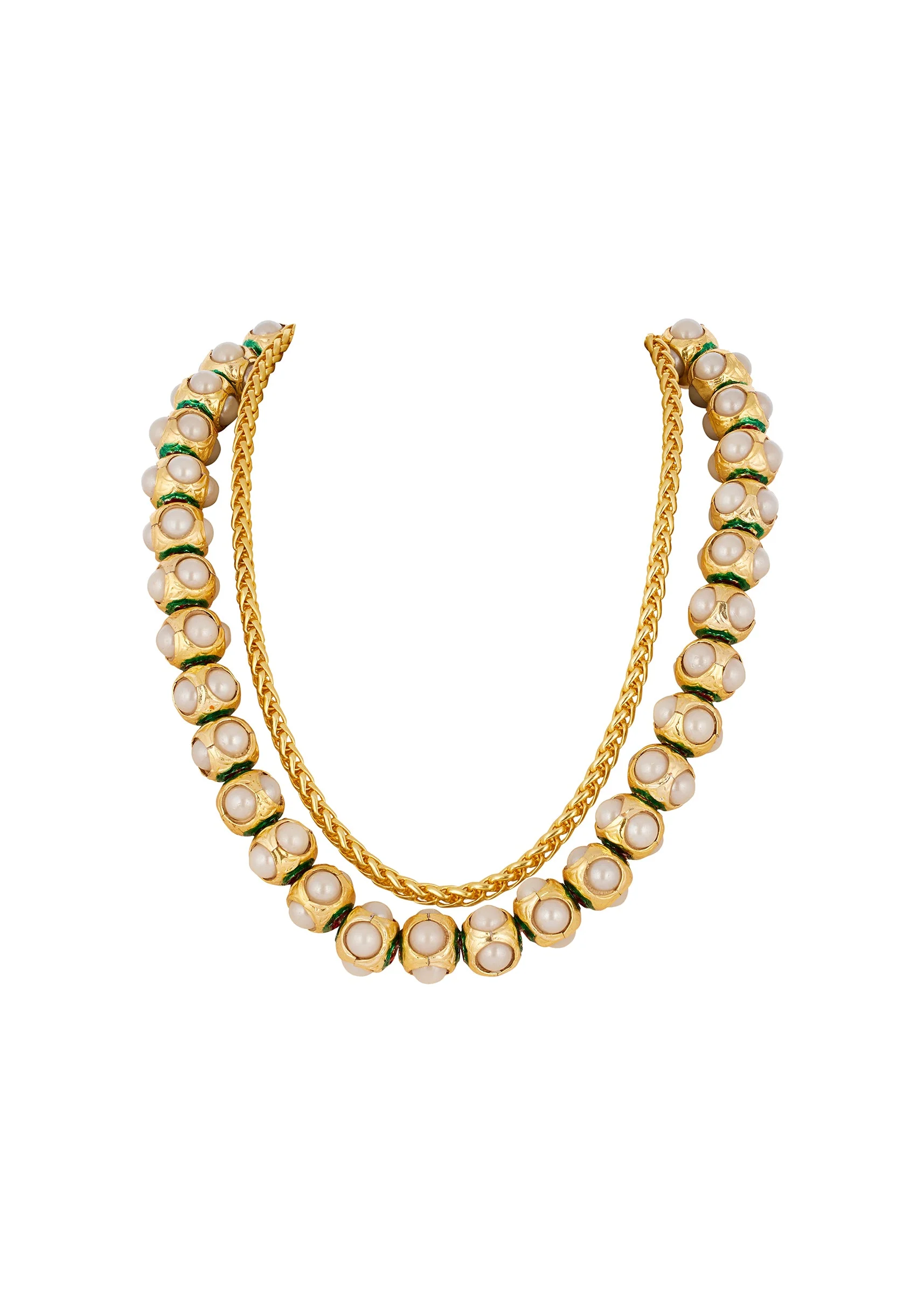 917-gold-traditional-kundan-polki-rajwadi-necklace-1.webp Gold Traditional Kundan Polki Rajwadi Necklace