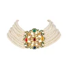 919-red-and-white-traditional-necklace-set-in-kundan-and-polki-2.webp Red and White Traditional Necklace Set in Kundan and Polki