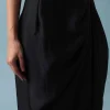 Black Organza Top And Dhoti Set with Zari Work