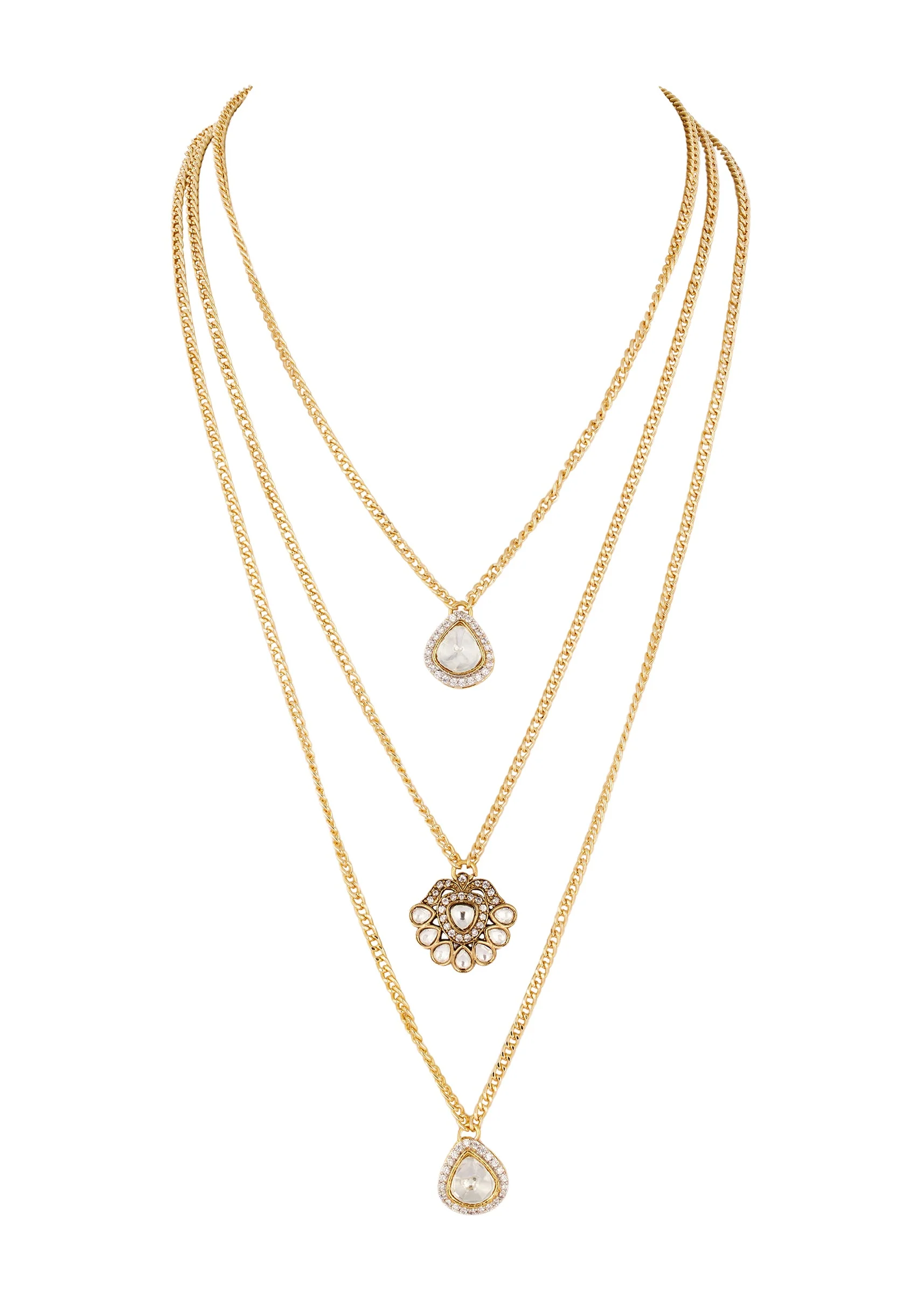 921-white-and-gold-traditional-kundan-polki-layered-necklace-with-coloured-stones-1.webp White and Gold Traditional Kundan Polki Layered Necklace with Coloured Stones