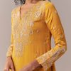 Yellow Embellished Dhoti Suit Set