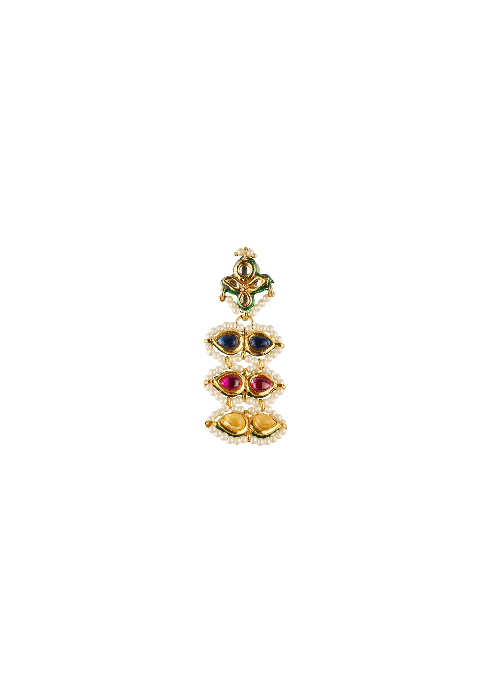 923-gold-traditional-kundan-necklace-set-with-faux-pearl-and-multi-stones-4.webp Gold Traditional Kundan Necklace Set with Faux Pearl and Multi Stones