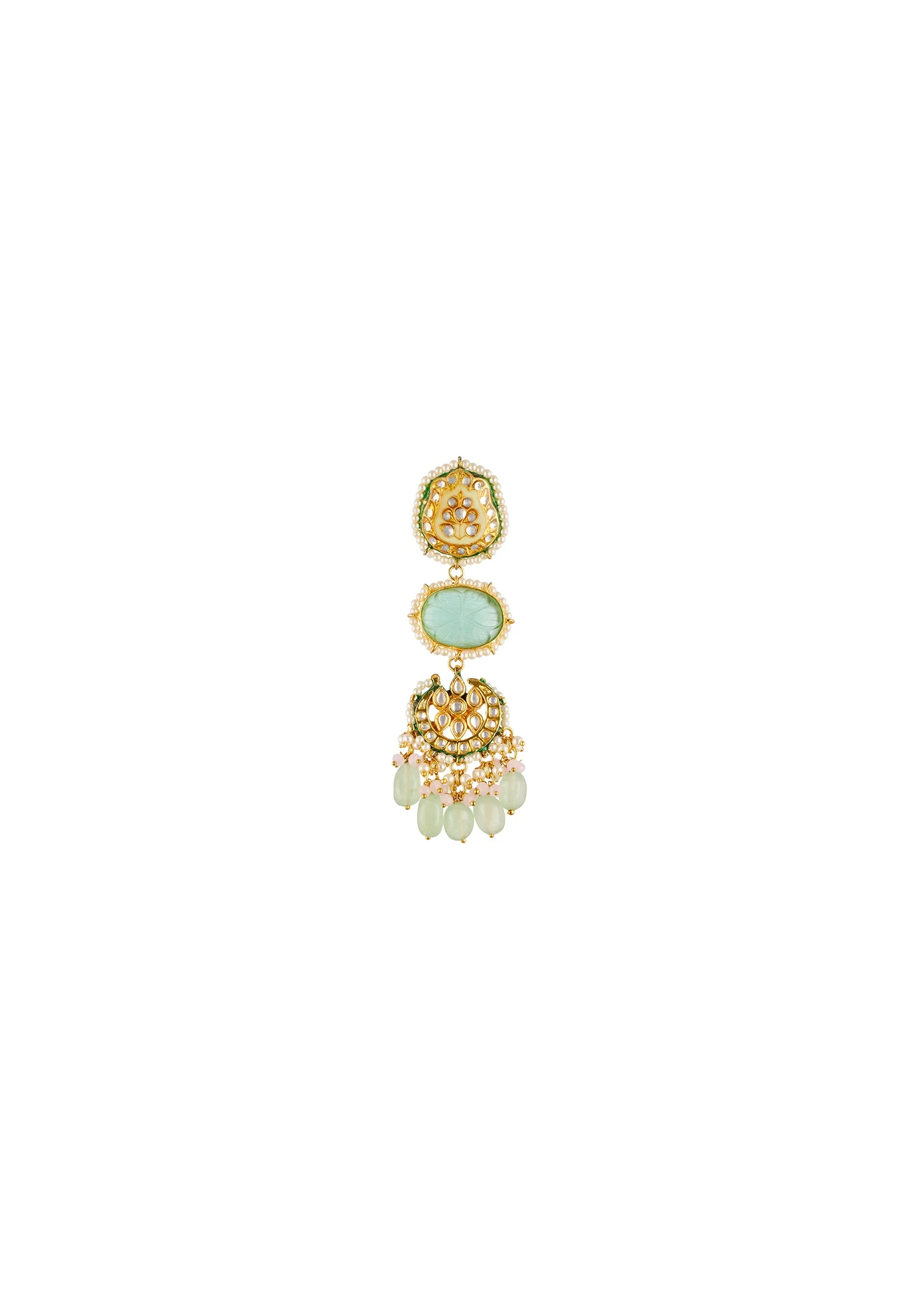 924-multi-traditional-gold-kundan-polki-earrings-with-stones-3.webp Multi Traditional Gold Kundan Polki Earrings with Stones
