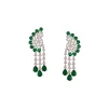 925-silver-finish-earrings-with-green-stone-and-cubic-zirconia-detailing-2.webp Silver Finish Earrings With Green Stone And Cubic Zirconia Detailing