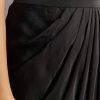 Black Organza Jacket and Satin Dhoti Palazzo Set With Zardosi Embroidery