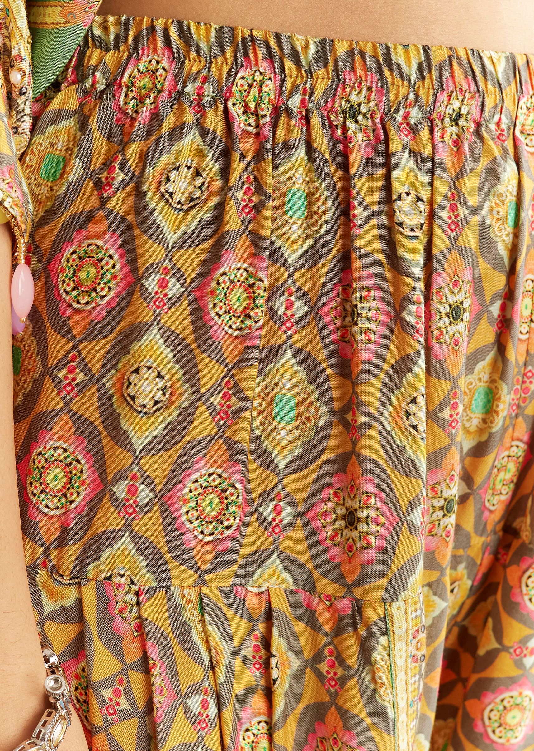 9294-light-aqua-green-cotton-muslin-kaftaan-with-printed-dhoti-6.jpg Light Aqua Green Cotton Muslin Kaftaan With Printed Dhoti