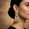 932-gold-toned-earrings-in-chandbali-style-with-kundan-and-stone-and-pearl-detailing-1.webp Gold Toned Earrings In Chandbali Style With Kundan And Stone And Pearl Detailing