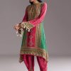 Pink Embroidered Kurta Dhoti Set