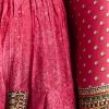 Pink Embroidered Kurta Dhoti Set