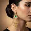 933-gold-finish-statement-jhumkas-for-festive-wear-1.webp Gold Finish Statement Jhumkas for Festive Wear