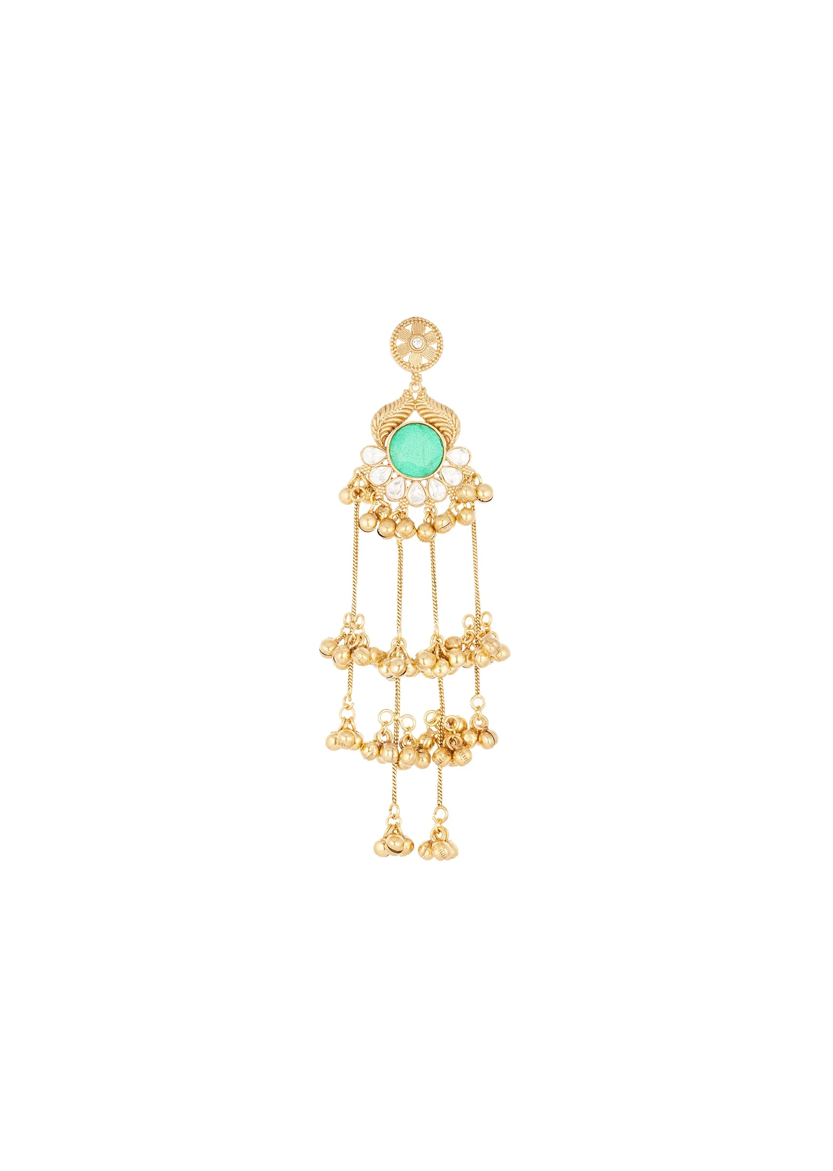 933-gold-finish-statement-jhumkas-for-festive-wear-3.webp Gold Finish Statement Jhumkas for Festive Wear