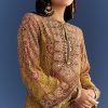 9334-mehendi-green-crepe-asymmetrical-printed-kurta-with-striped-printed-dhoti-2.jpg Mehendi Green Crepe Asymmetrical Printed Kurta With Striped Printed Dhoti