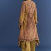 9334-mehendi-green-crepe-asymmetrical-printed-kurta-with-striped-printed-dhoti-5.jpg Mehendi Green Crepe Asymmetrical Printed Kurta With Striped Printed Dhoti