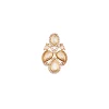 Gold Finish Necklace Set WIth In Polki Detailing