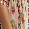 Cream Printed Muslin Kurta And Dhoti