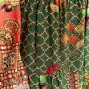 Cream Cotton Muslin Printed Asymmetrical Kurta Dhoti