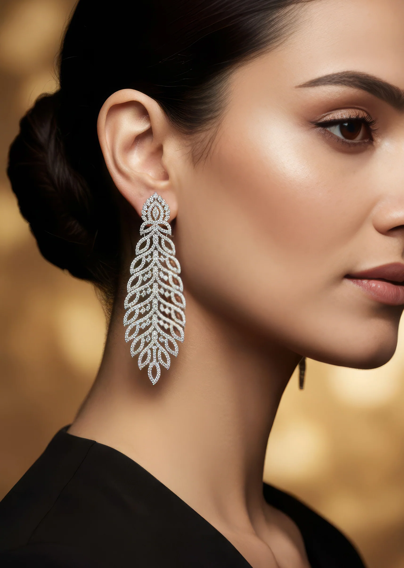 937-silver-finish-jewellery-in-zircon-detailing-1.webp Silver Finish Jewellery In Zircon Detailing