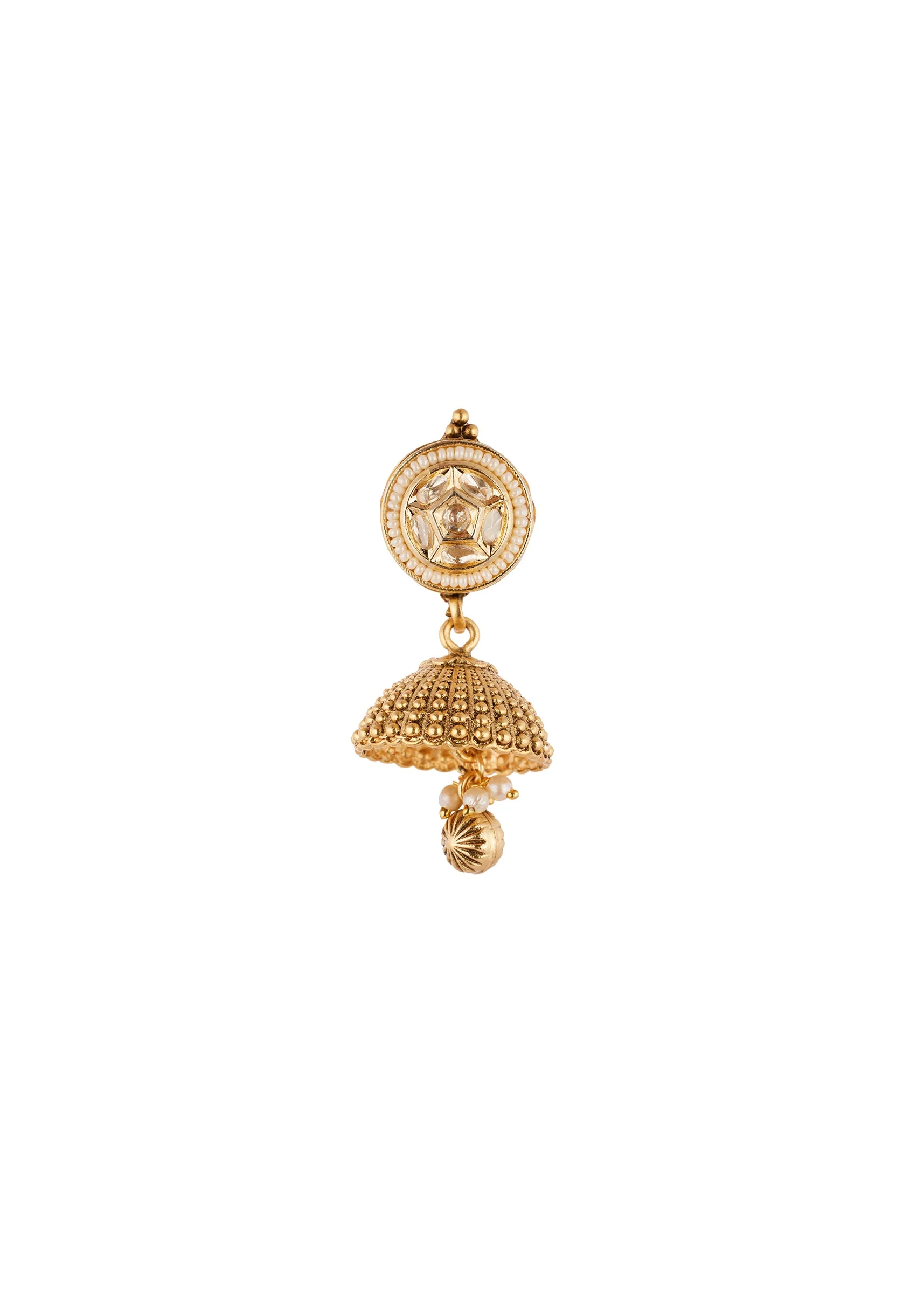 940-gold-finish-jewellery-set-with-kundan-detailing-and-drops-5.webp Gold Finish Jewellery Set With Kundan Detailing And Drops