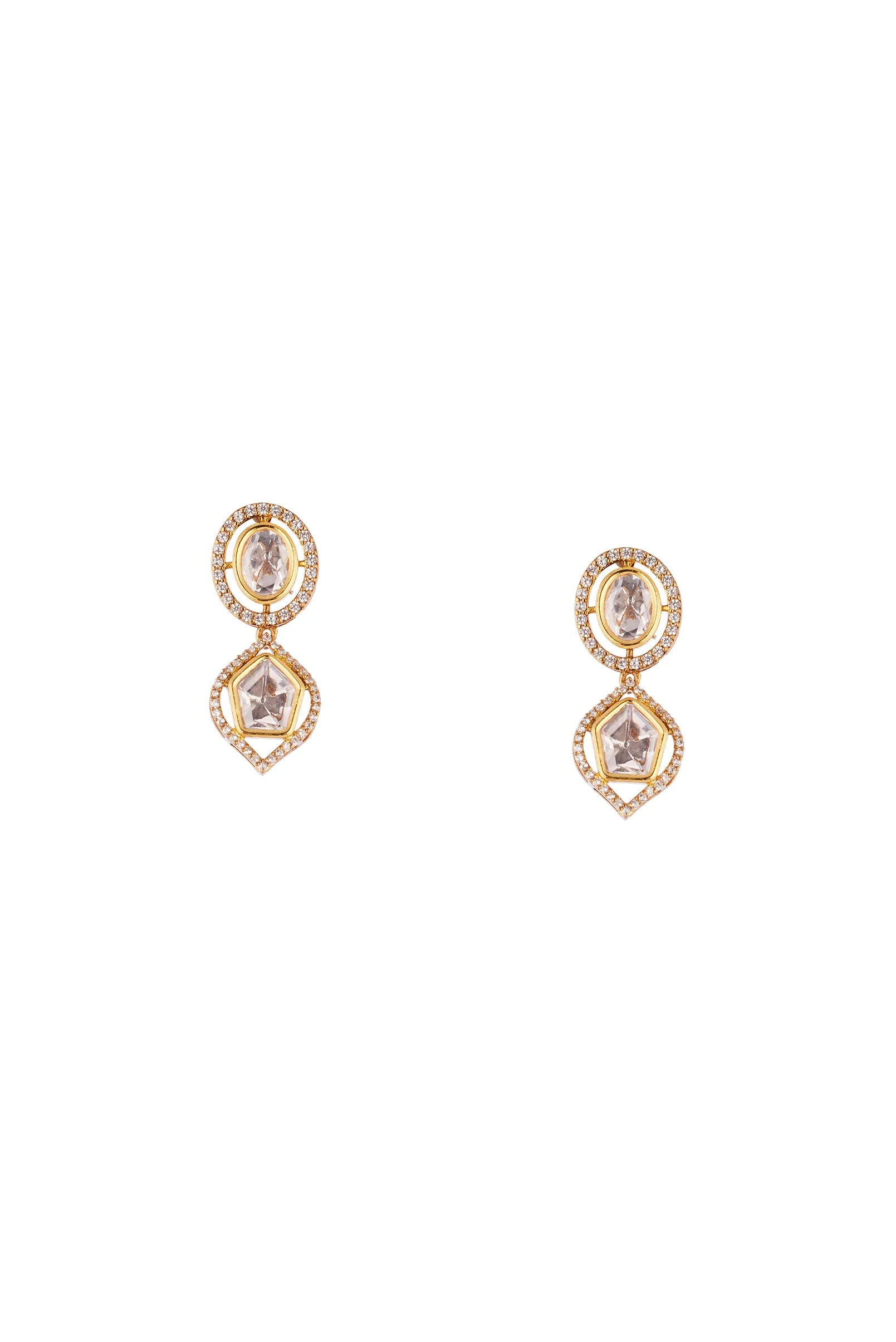 948-gold-necklace-set-with-polki-detailings-4.webp Gold Necklace Set with Polki Detailings