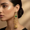 Gold Finish Jhumkas for Festive Wear