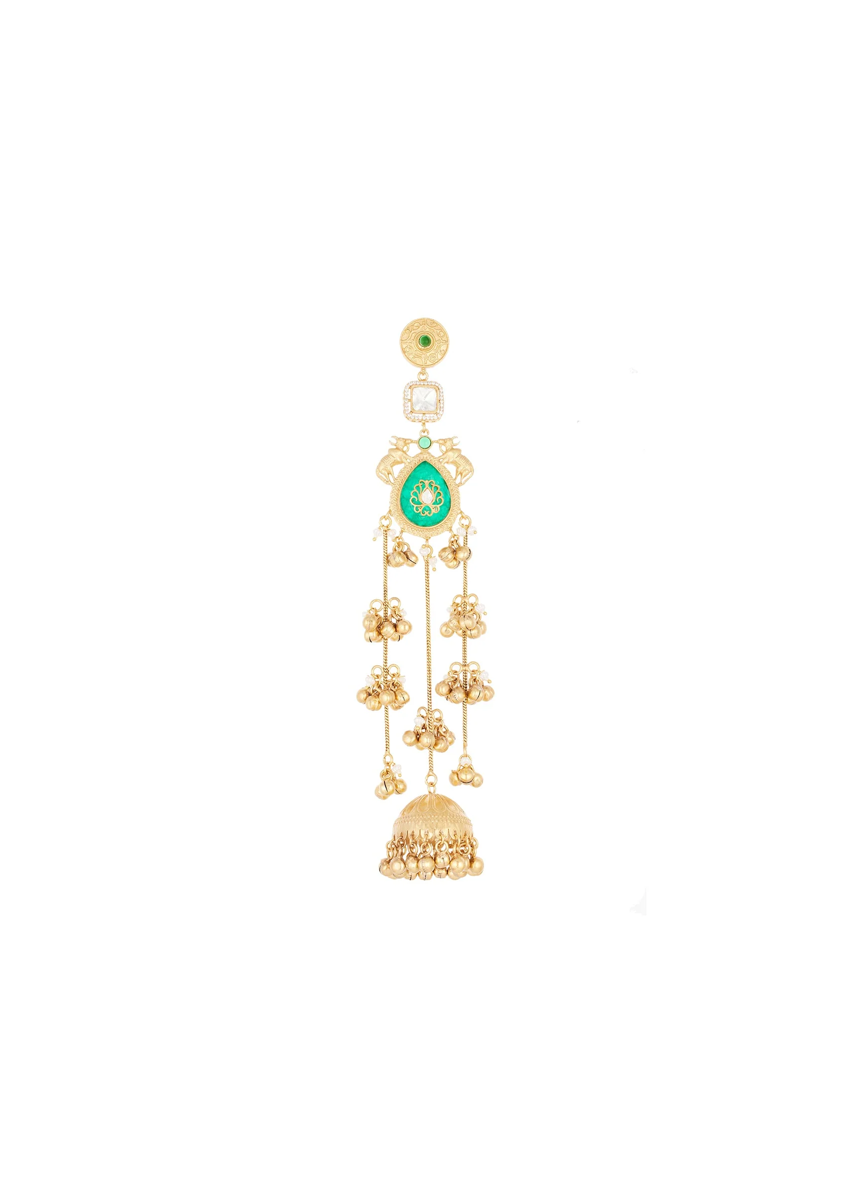 Gold Finish Jhumkas for Festive Wear