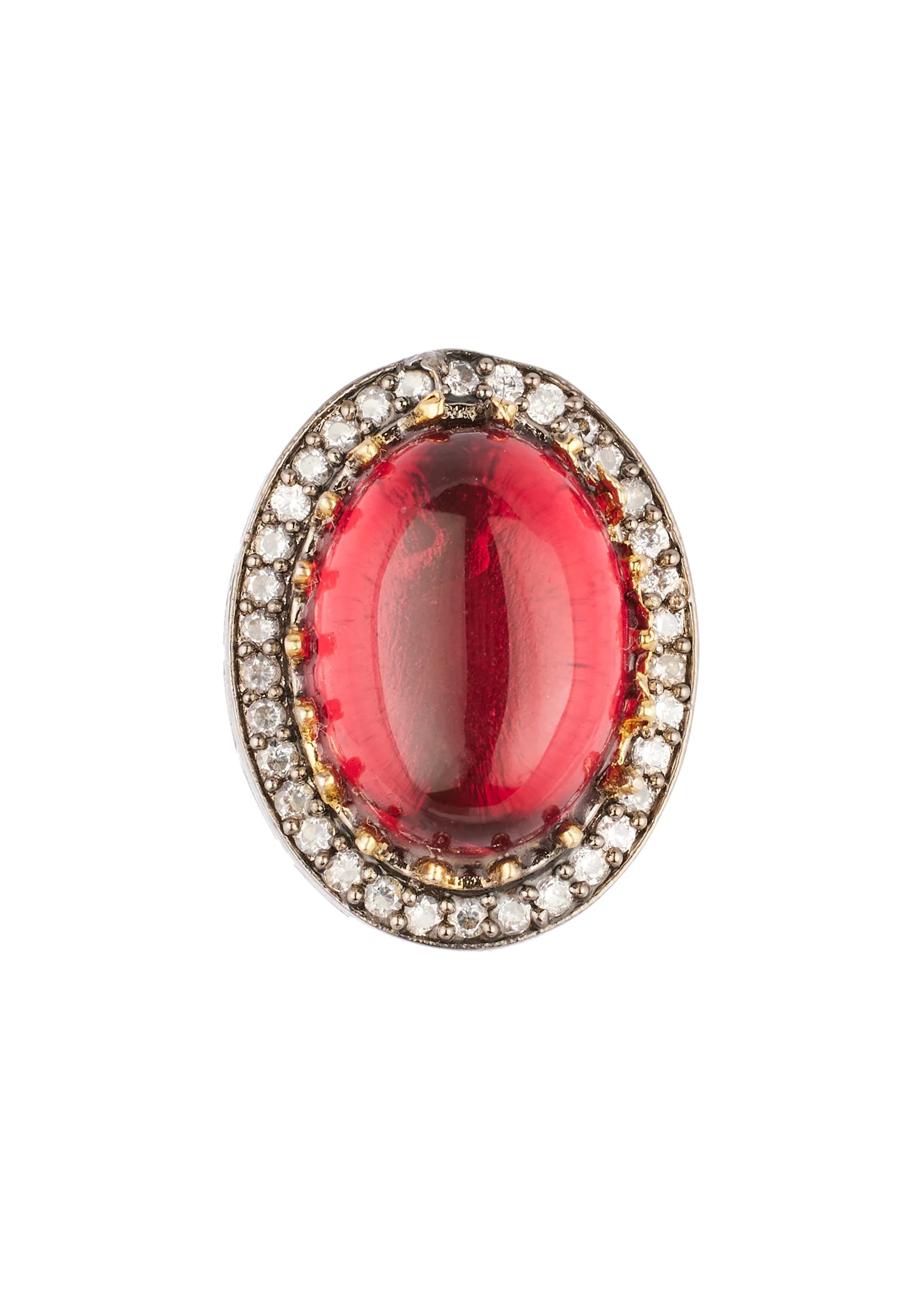 954-red-earrings-with-stone-detail-work-3.webp Red Earrings With Stone Detail Work