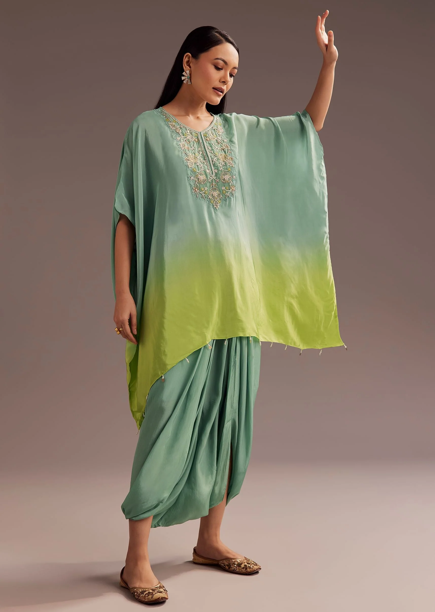 9576-aqua-green-ombre-moti-zardosi-kaftan-kurta-dhoti-set-1.webp Aqua Green Ombre Moti Zardosi Kaftan Kurta Dhoti Set