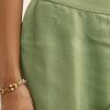 Green Embroidered Silk Croptop With Jacket And Dhoti Set