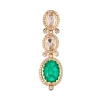 960-green-and-gold-finish-necklace-set-in-polki-with-emerald-accents-5.webp Green and Gold Finish Necklace Set In Polki With Emerald Accents