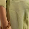 Light Green Zardosi Motif Kurta Dupatta Belt Set