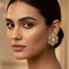961-gold-white-polki-earrings-with-intricate-detail-1.webp Gold White Polki Earrings With Intricate Detail