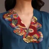Teal Resham Work Kurti And Bohemian Dhoti