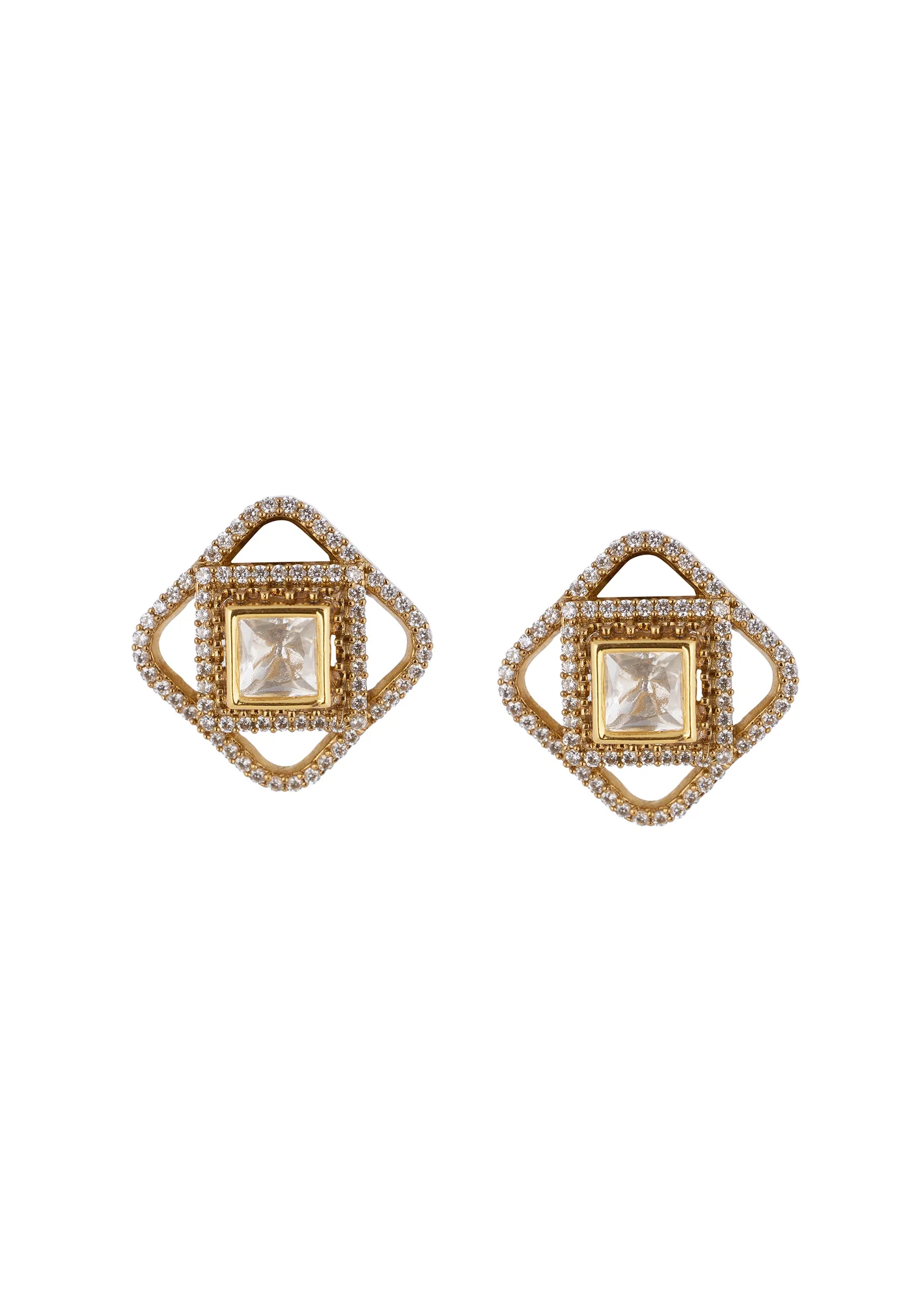 962-gold-white-necklace-set-with-kundan-detail-4.webp Gold White Necklace Set With Kundan Detail