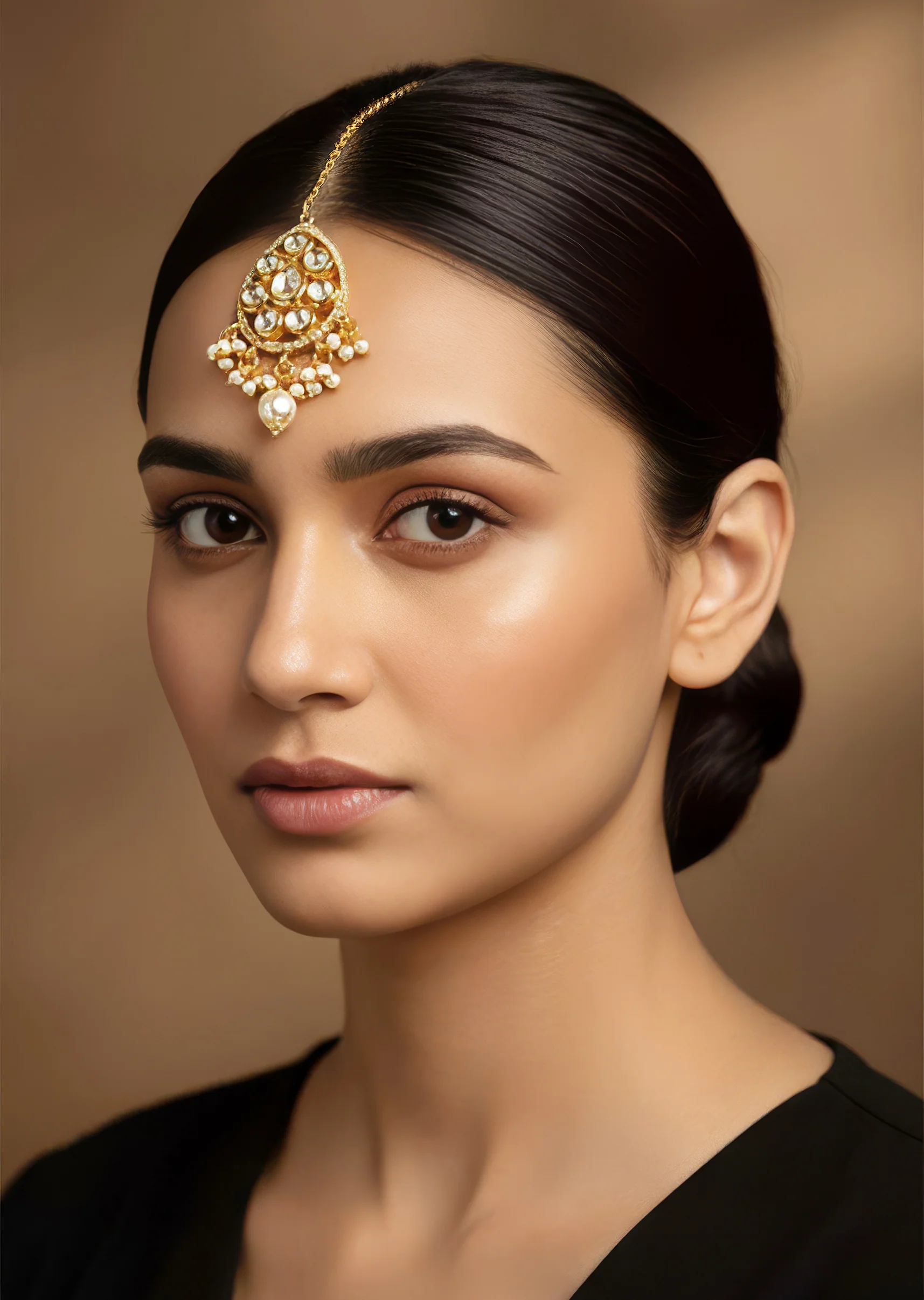 963-gold-white-maangtikka-with-refined-detail-1.webp Gold White Maangtikka With Refined Detail