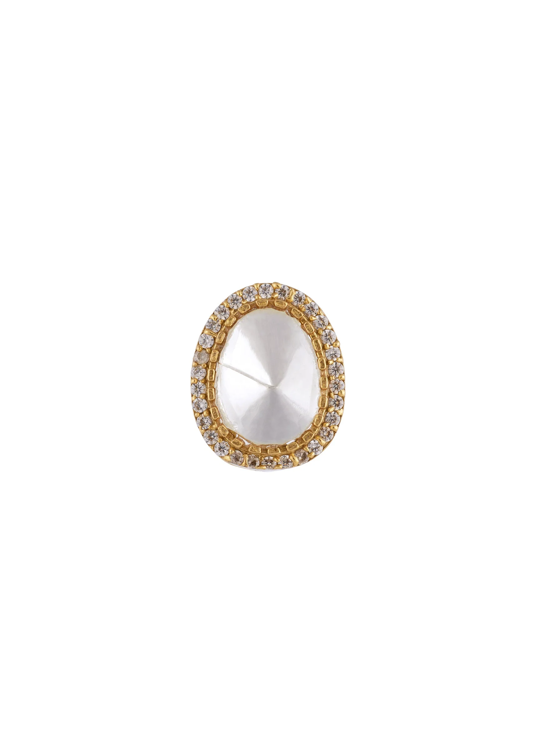 964-gold-white-polki-earrings-with-chic-detail-3.webp Gold White Polki Earrings With Chic Detail