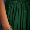 Green Georgette Leheriya Embroidered Dhoti Set