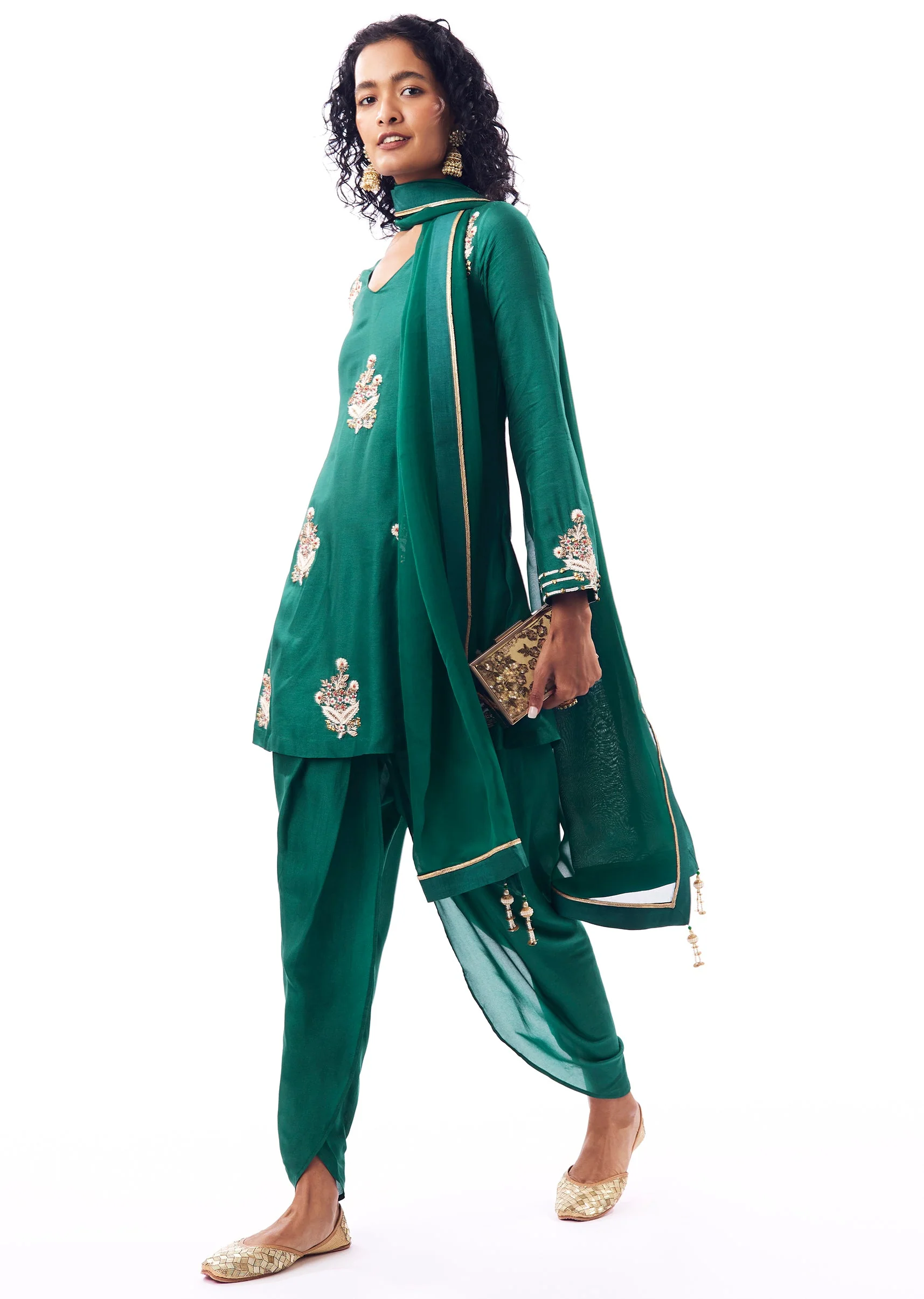 9649-green-dhoti-suit-1.webp Green Dhoti Suit